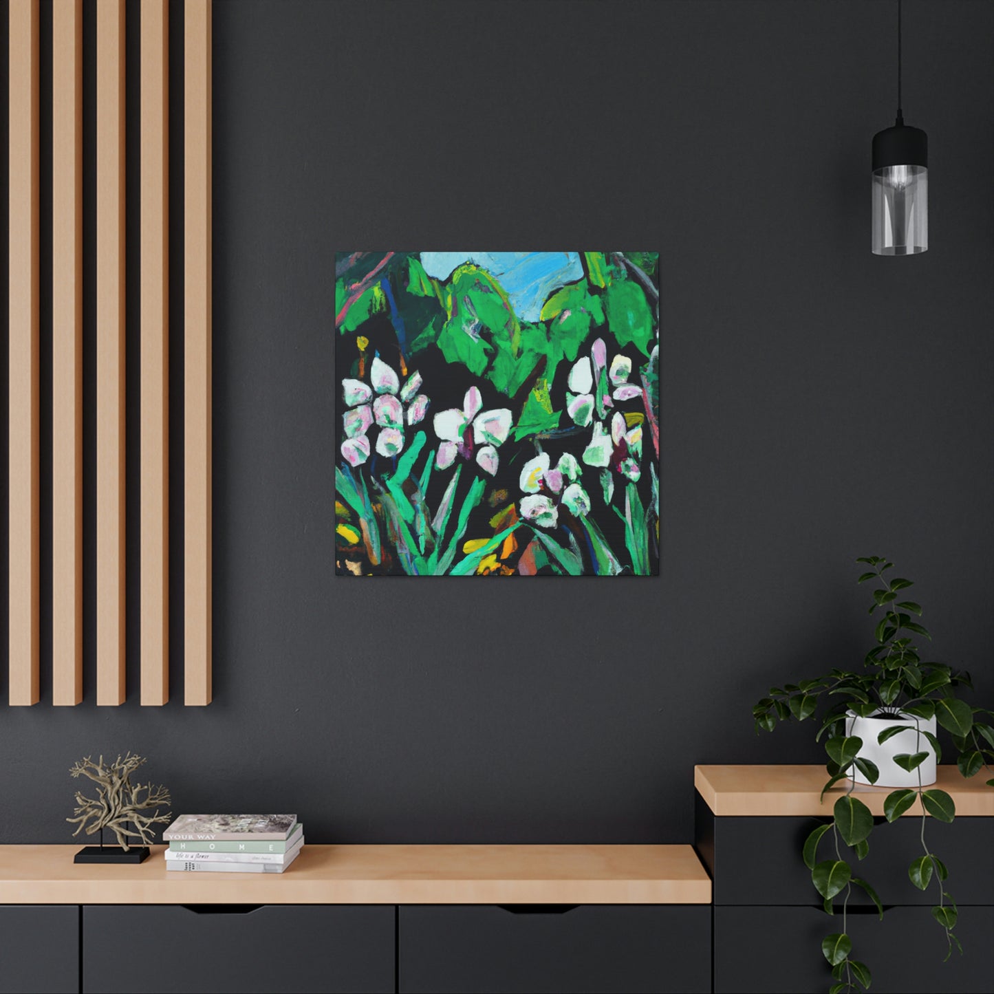 "Orchid in Moonlight Dreaming" - Canvas