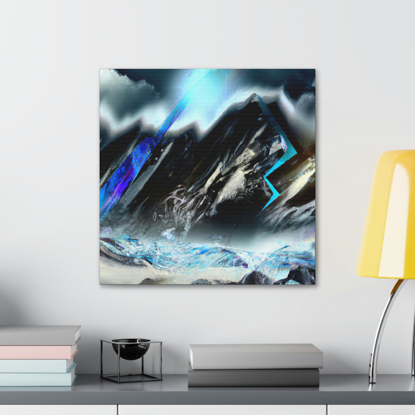 Snowy Mountain Majesty - Canvas