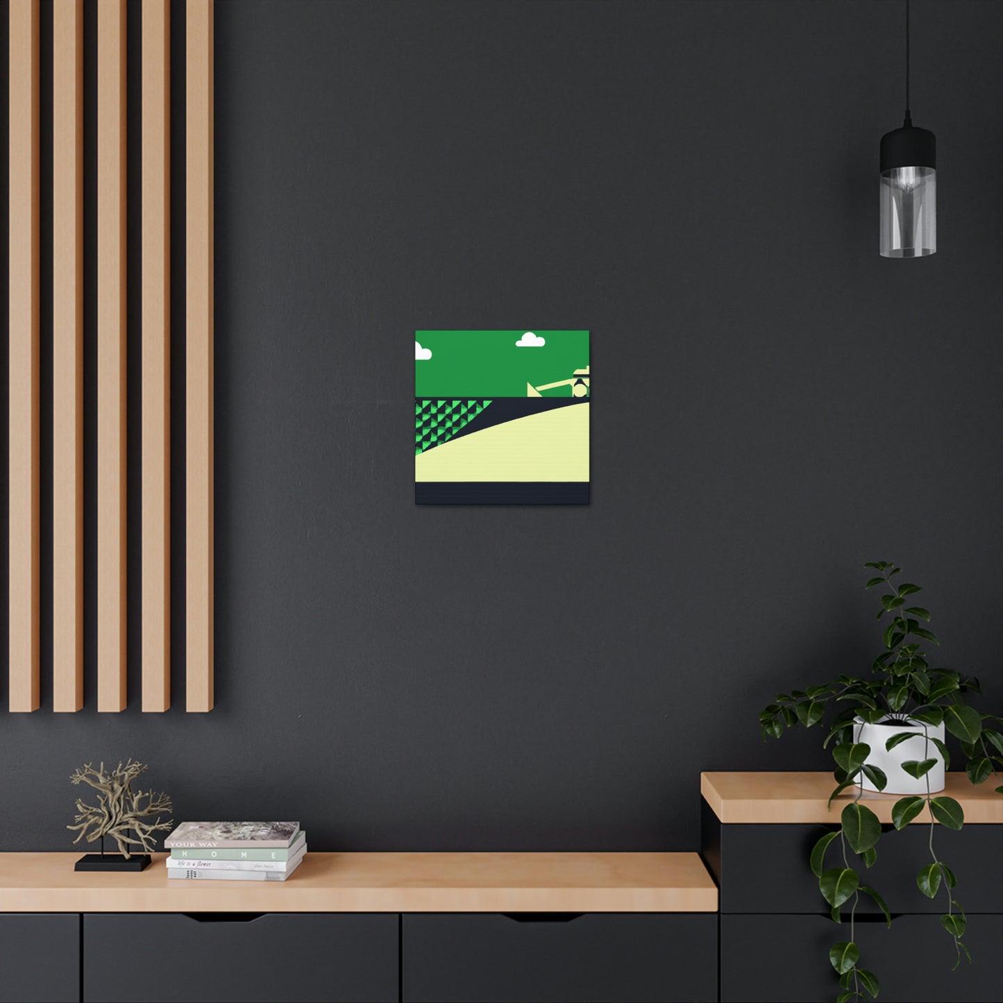 "Combine Harvester Minimalism" - Canvas