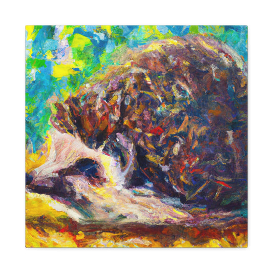 Hedgehogs In Impressionism - Canvas