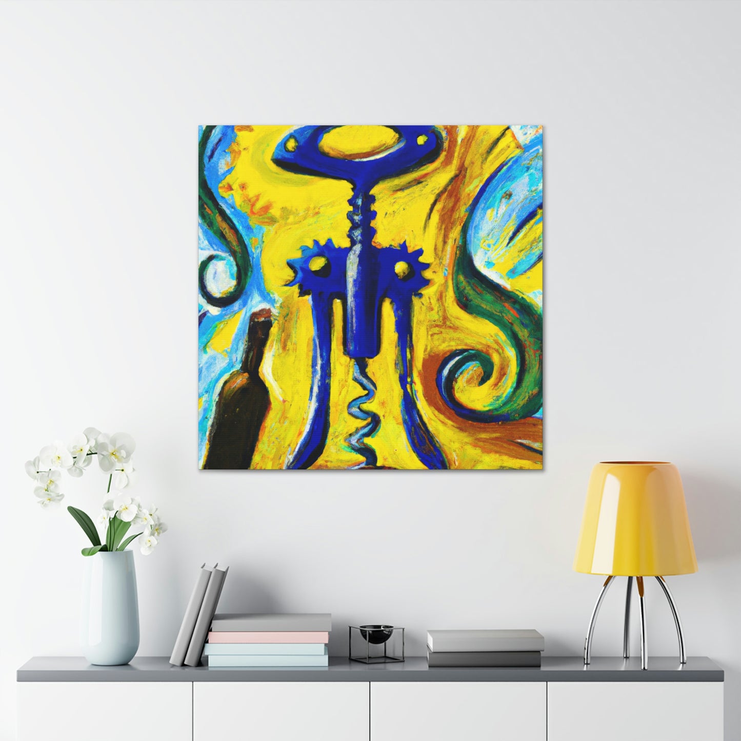 "The Corkscrew's Winding Dance" - Canvas