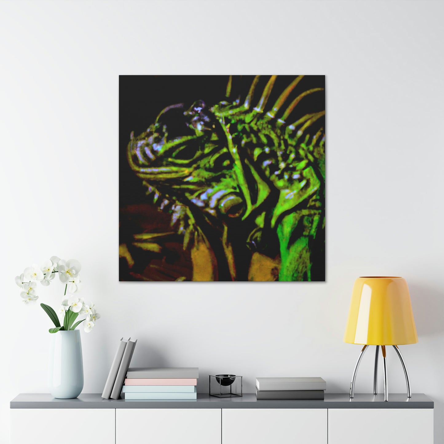 Iguana in Springtime - Canvas