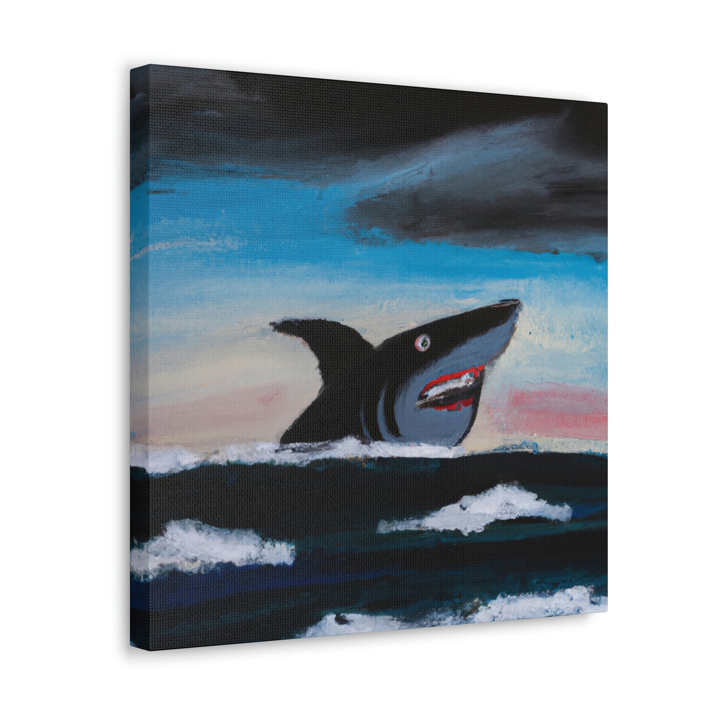 Shark in Abstract Vision - Canvas