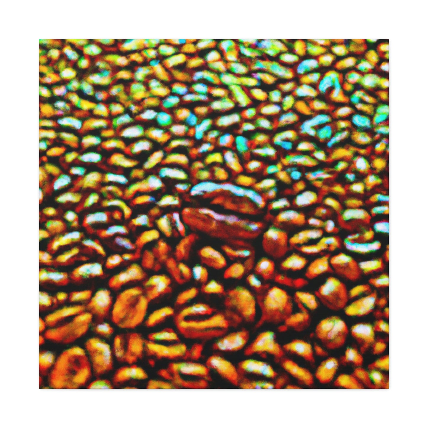 Coffee in Pointillism - Canvas