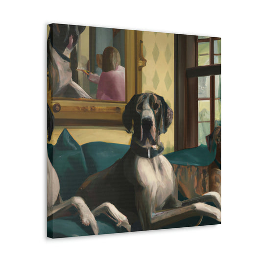 "Majestic Great Dane Portrait" - Canvas