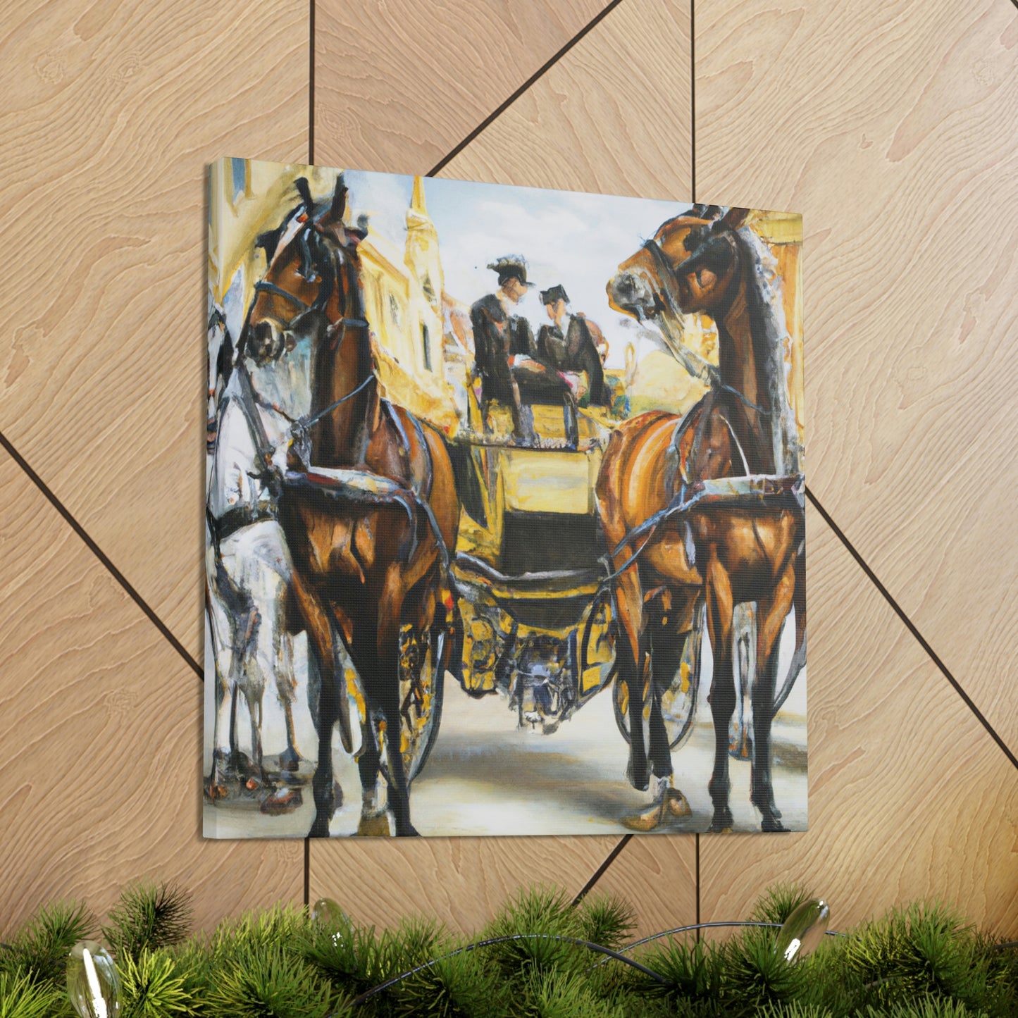 "Riding in a Carriage" - Canvas