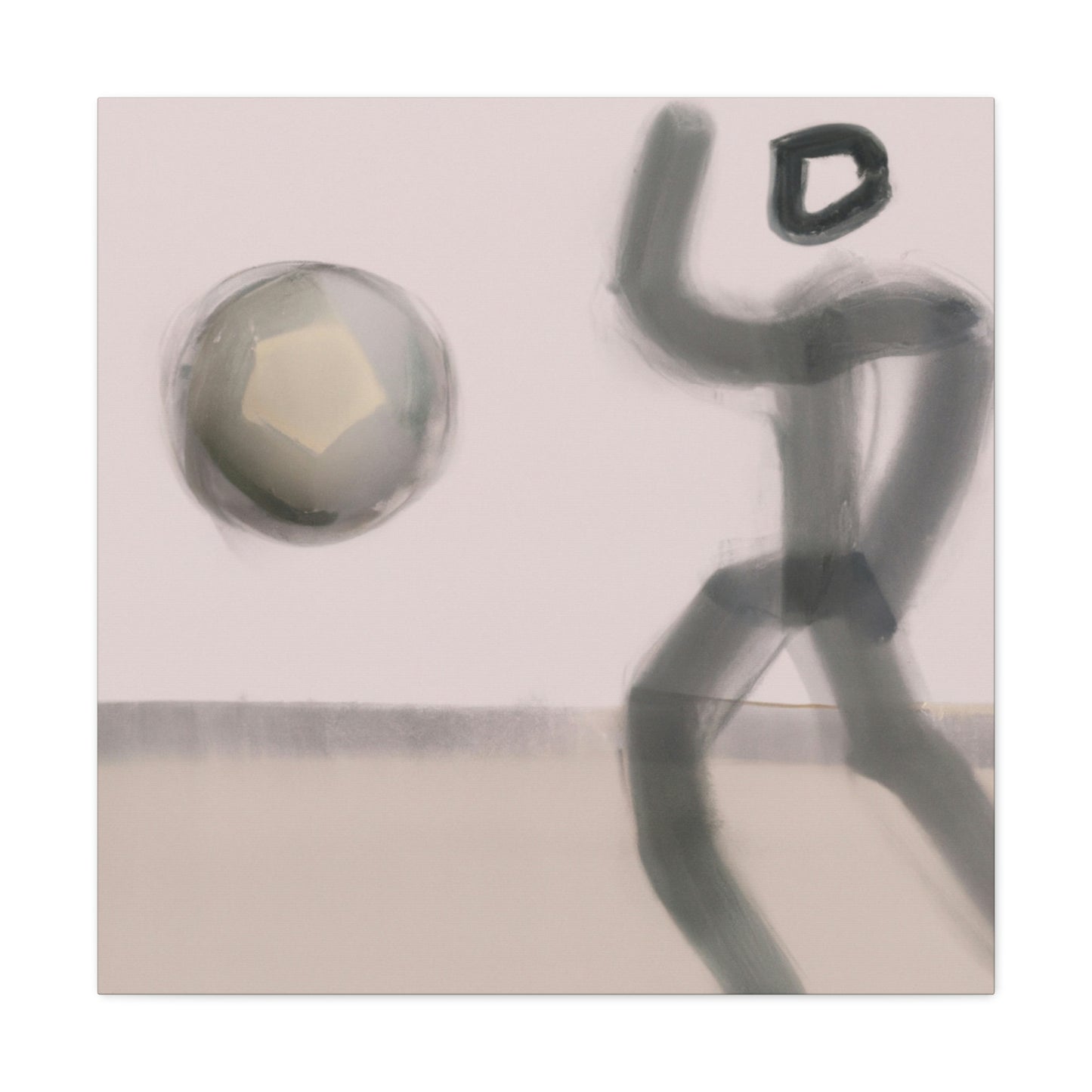 "Football's Dynamic Movement" - Canvas