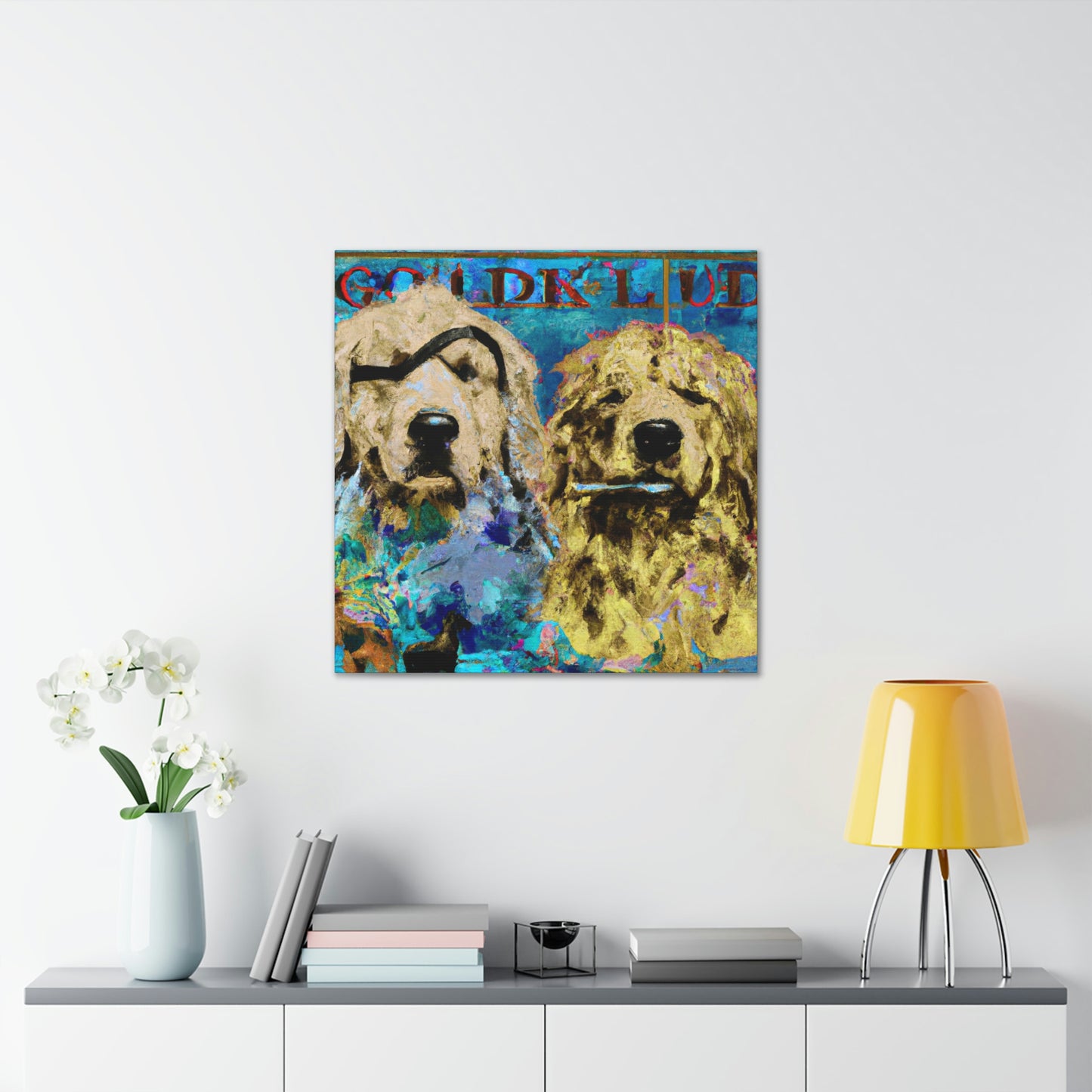 "Golden Retriever Repose" - Canvas