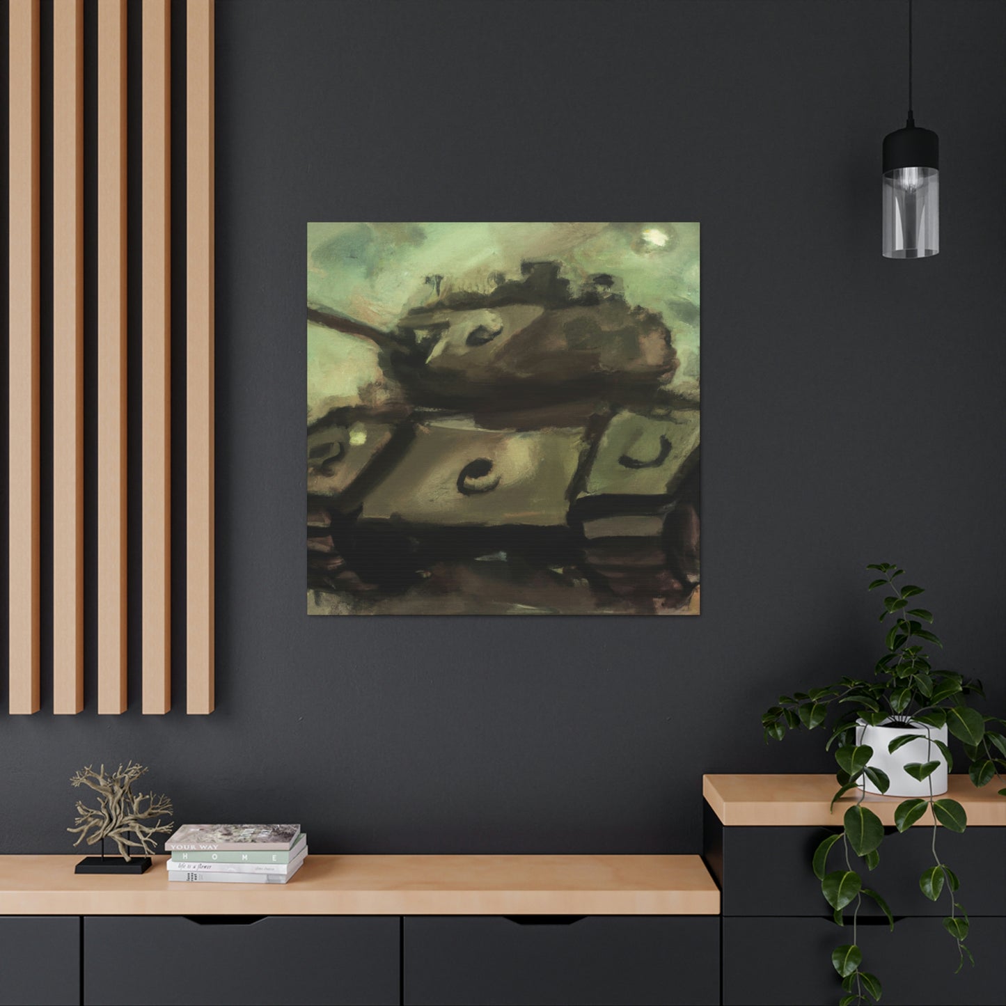 "Turret In Turmoil" - Canvas