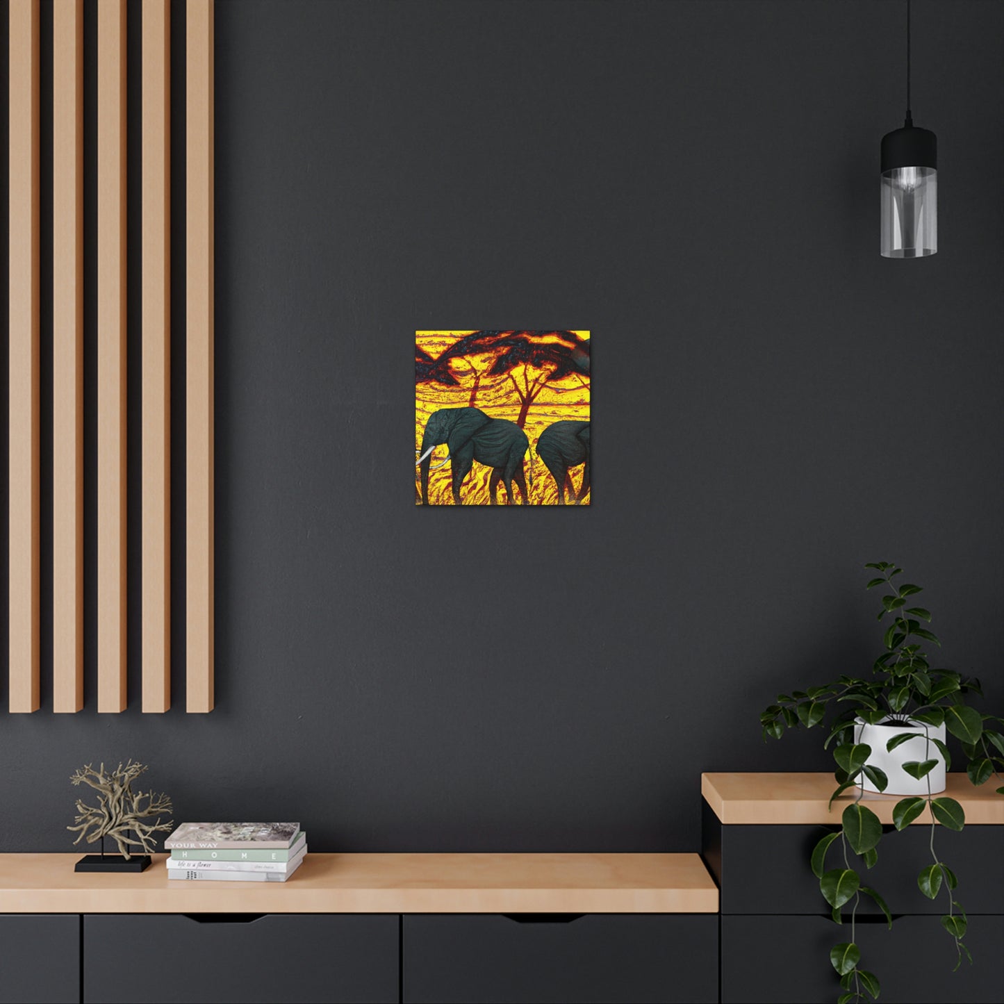 Elephant Afternoon Delight - Canvas