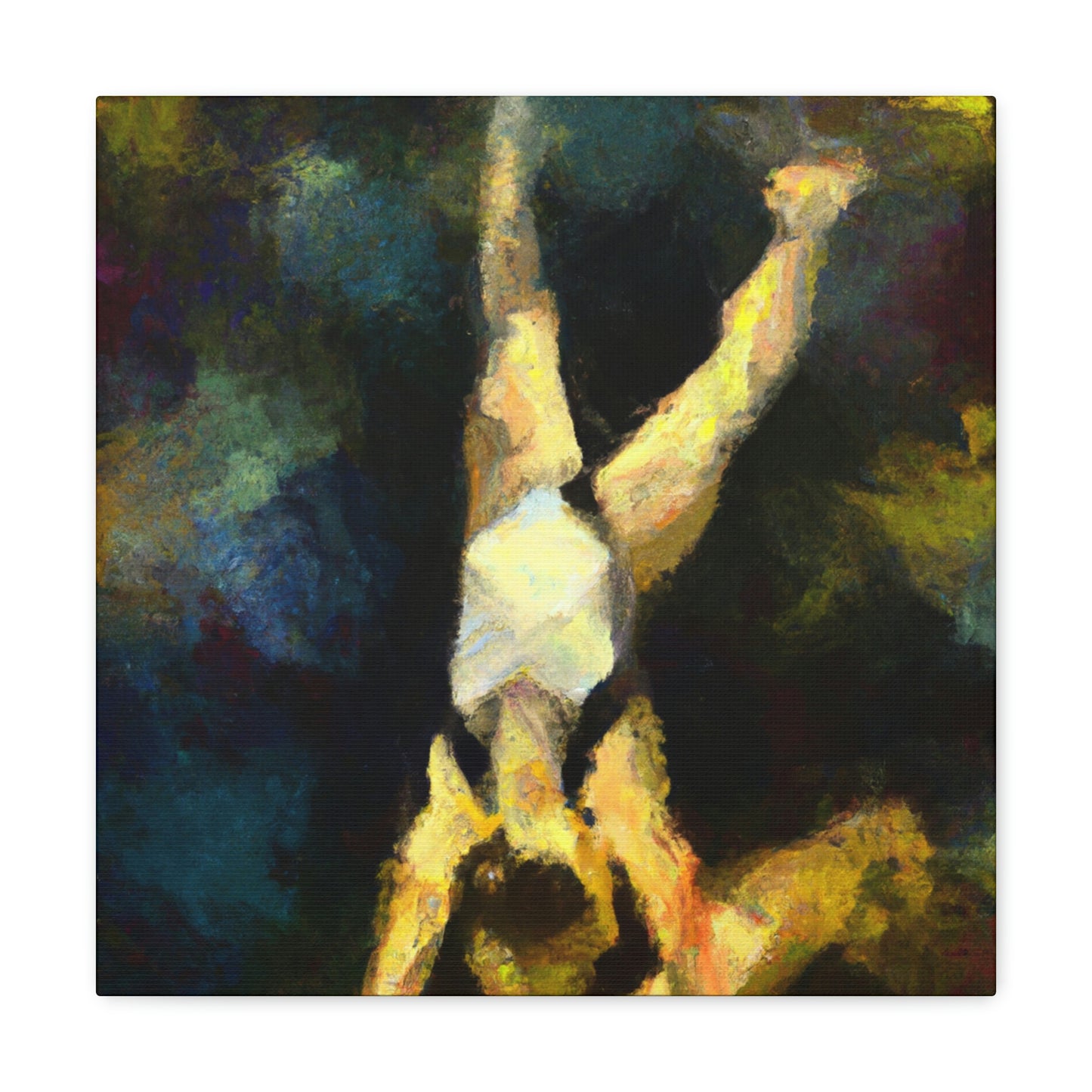 "Gymnasts in Motion" - Canvas