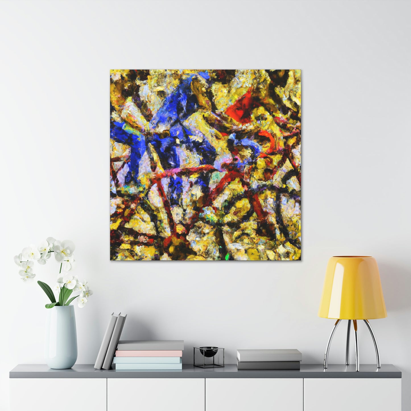 "Bike Adventure in Time" - Canvas