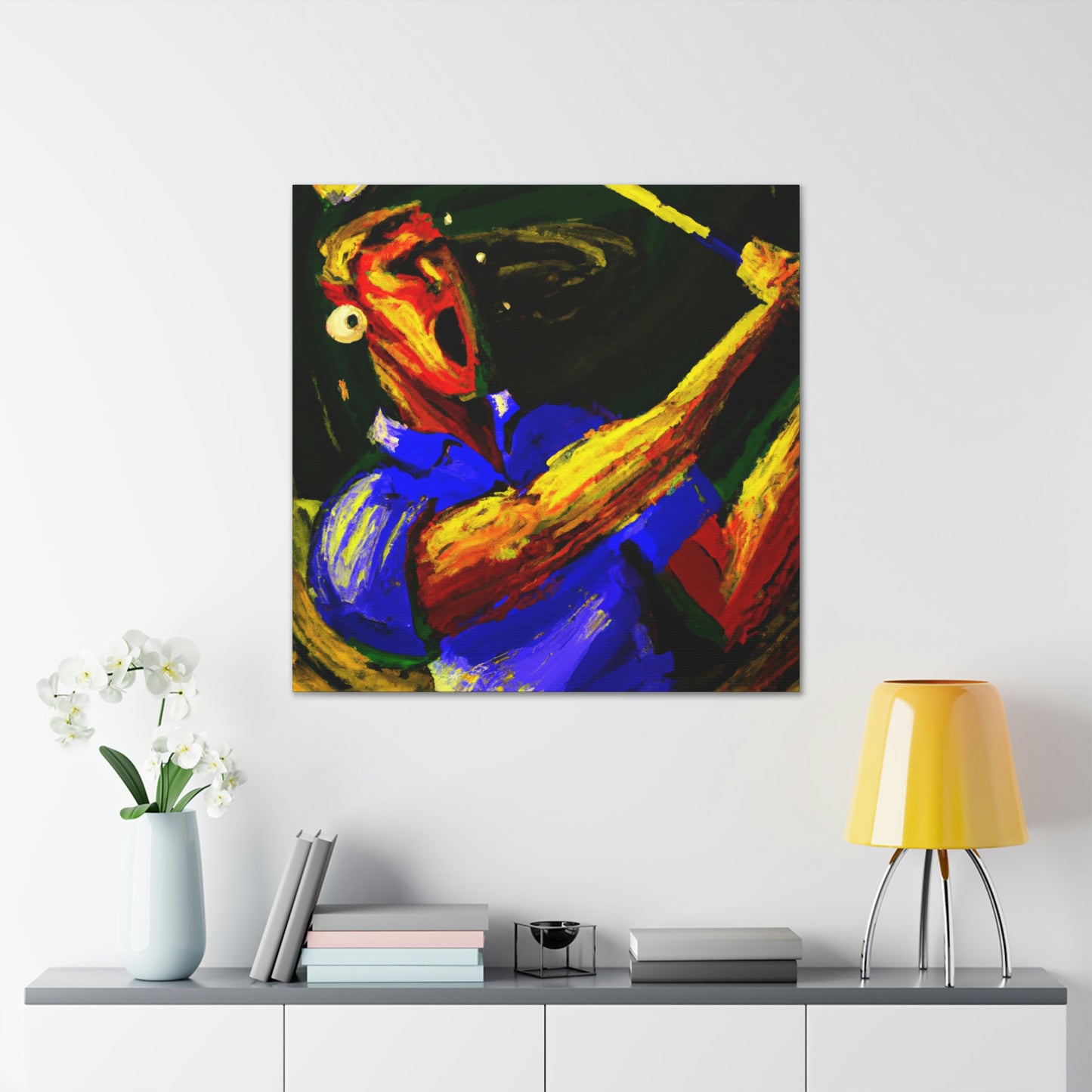 Golfers in Expressionism - Canvas