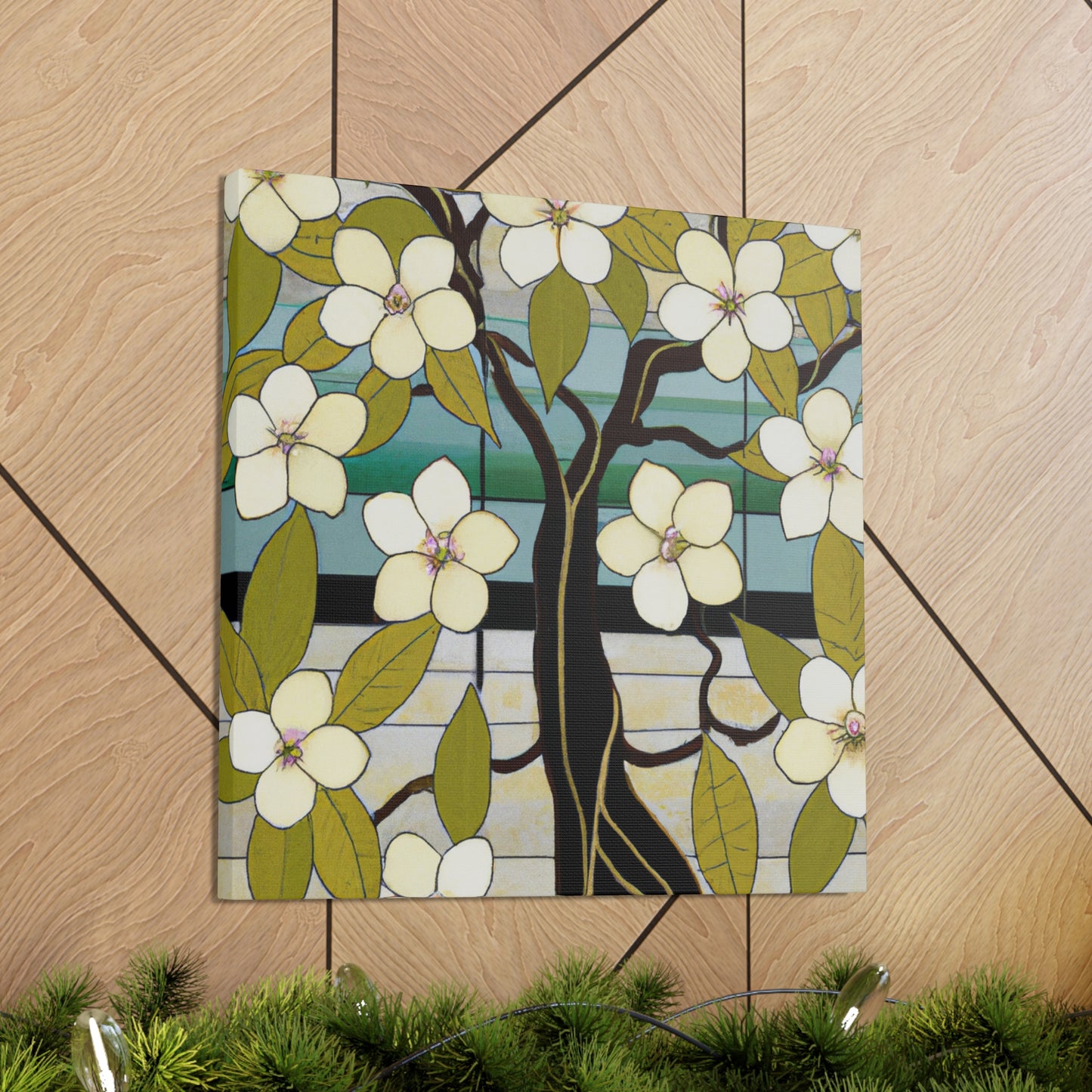 "Elegant Dogwood Bloom" - Canvas