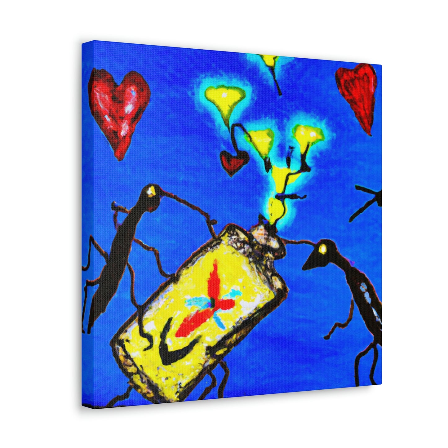 "Love Amidst Fireflies" - Canvas