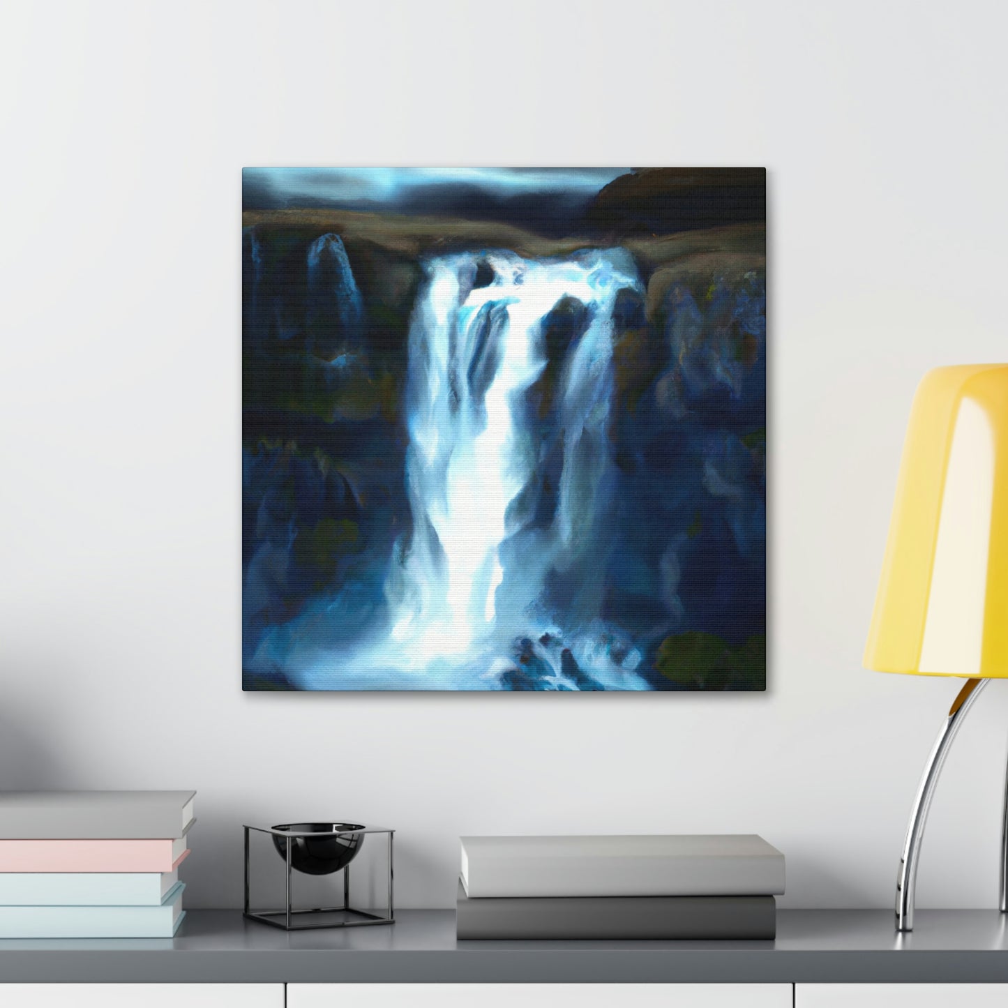 "Falling Water's Majesty" - Canvas