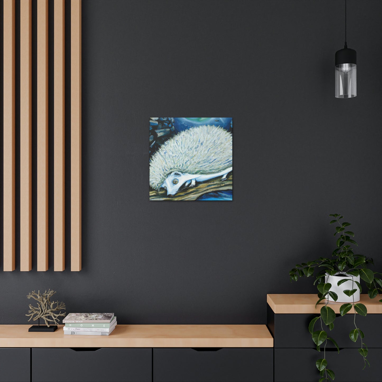 Hedgehog in Dreamland - Canvas