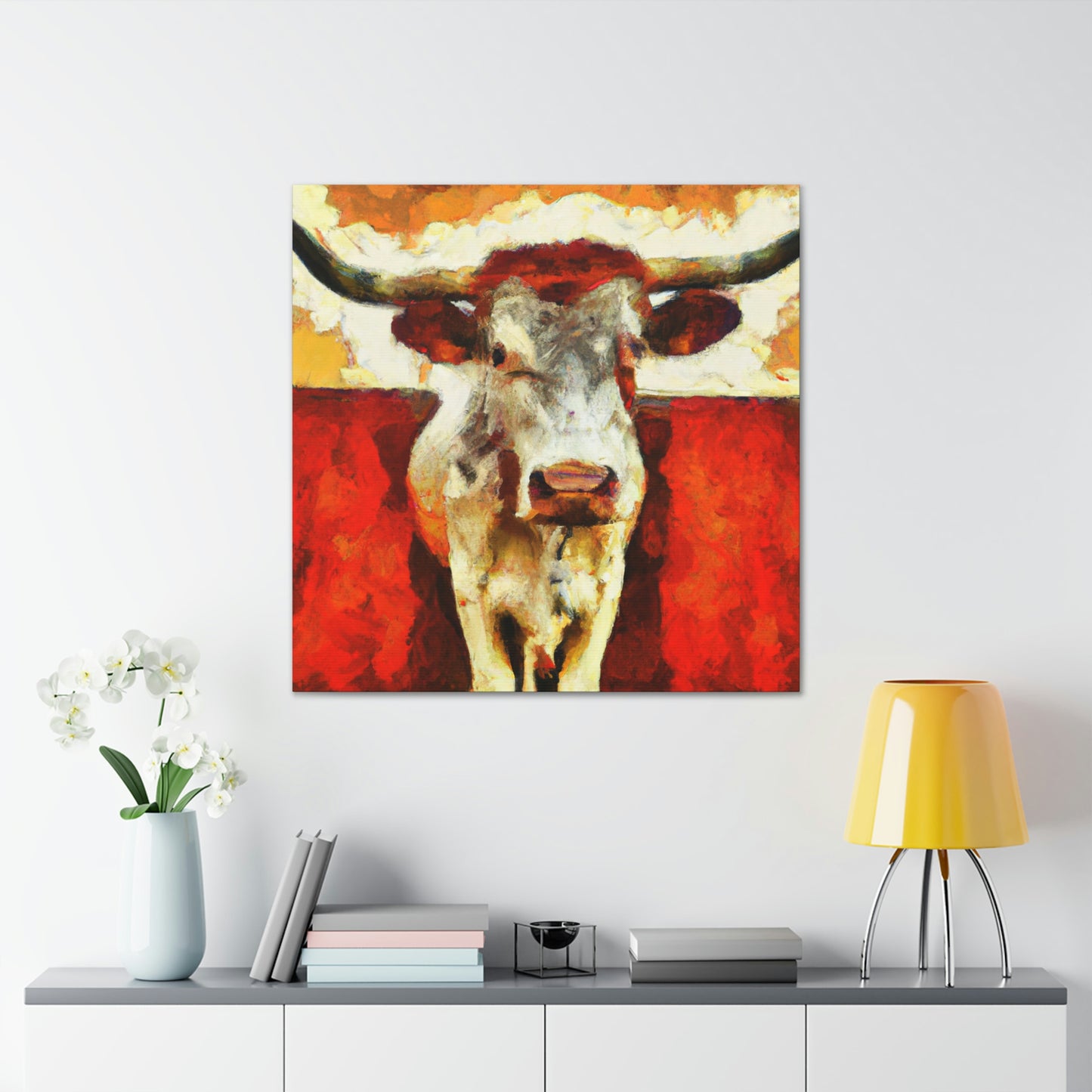 "Texas Longhorn Majesty" - Canvas