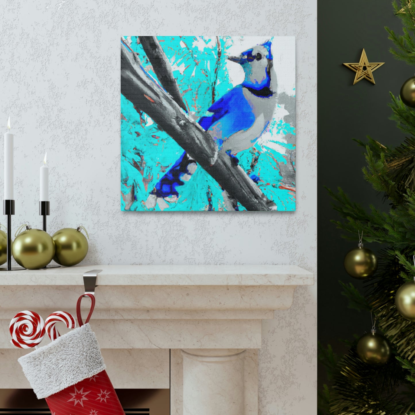 "A Blue Jay's Flight" - Canvas