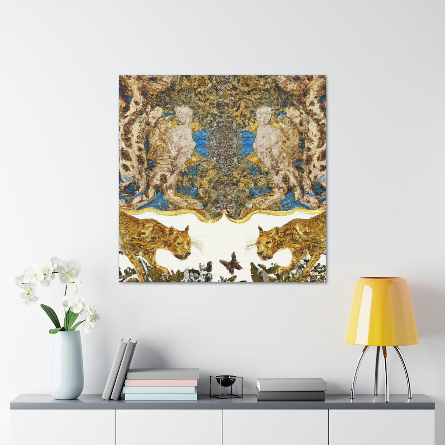 Leopard of Baroque. - Canvas