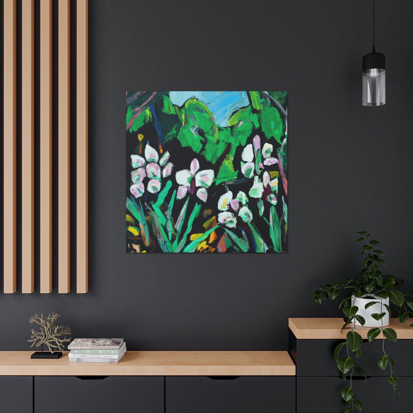 "Orchid in Moonlight Dreaming" - Canvas