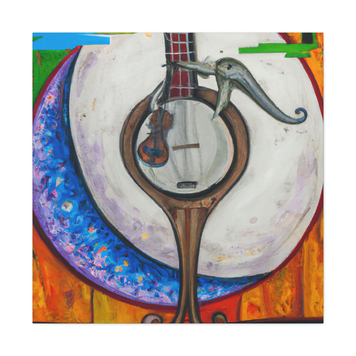 Banjo in Surrealism - Canvas