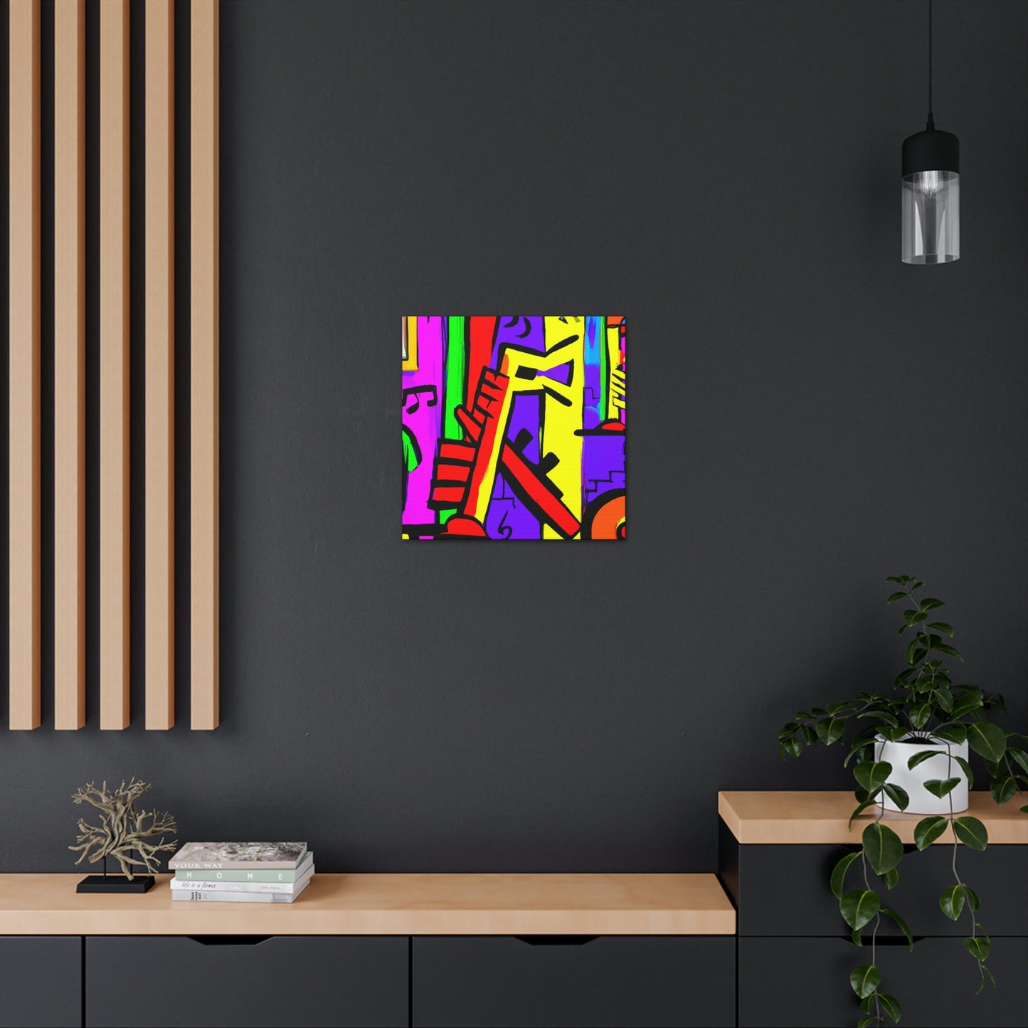 "Flute in Fauvist Hues" - Canvas