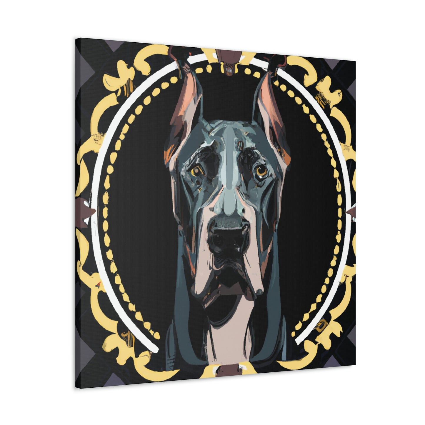 “Gilded Great Dane” - Canvas