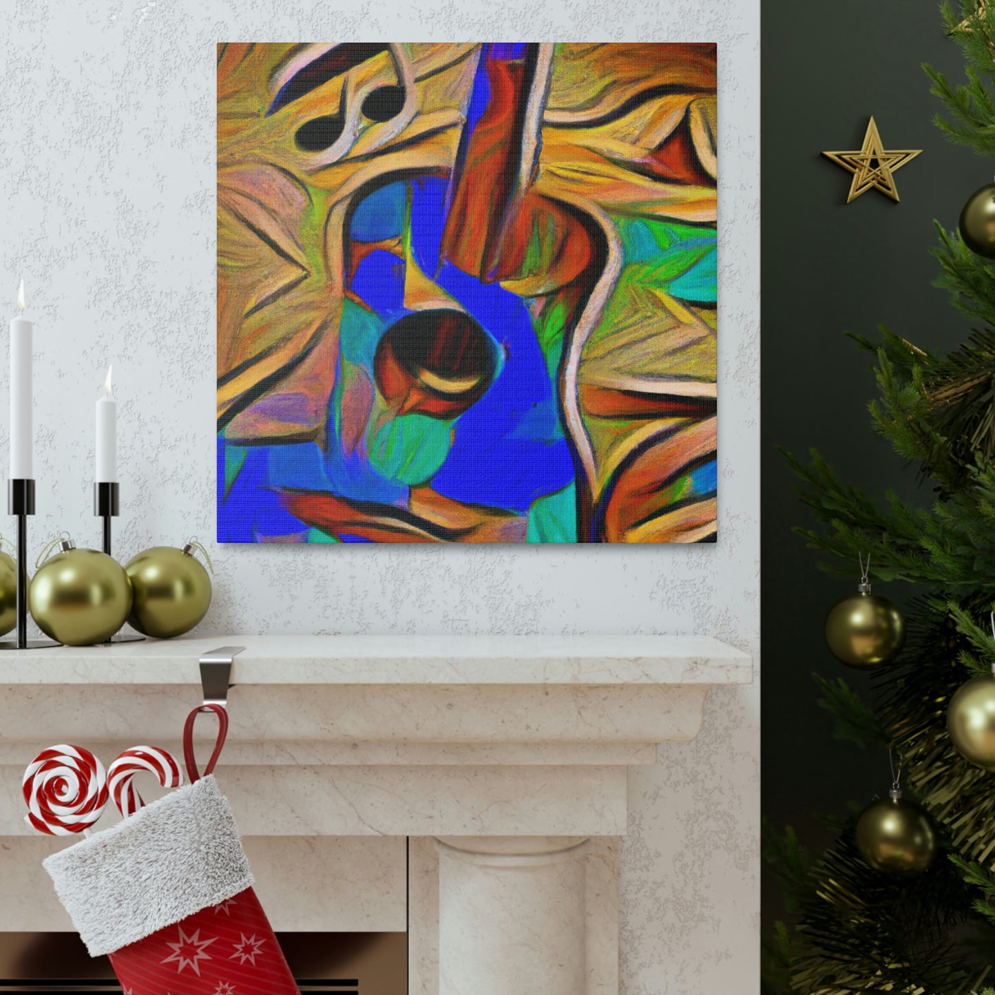 "Acoustic Guitar Resonance" - Canvas