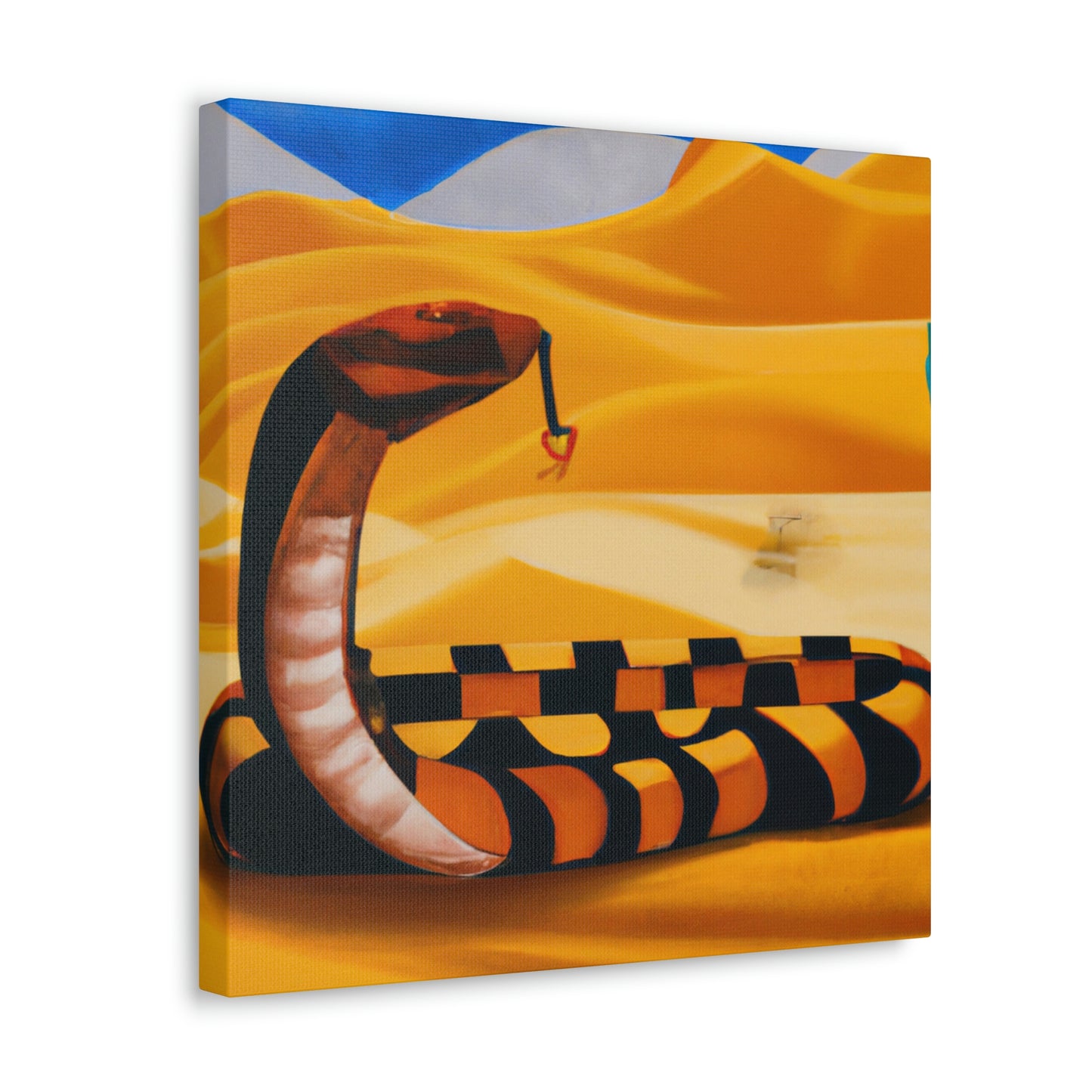 "Striking Rattlesnake Deco" - Canvas