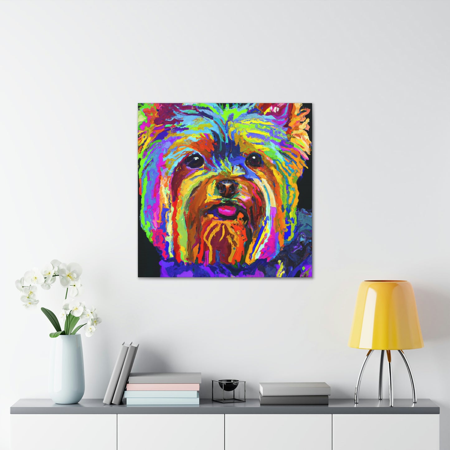 "Yorkshire Terrier Fauvism" - Canvas