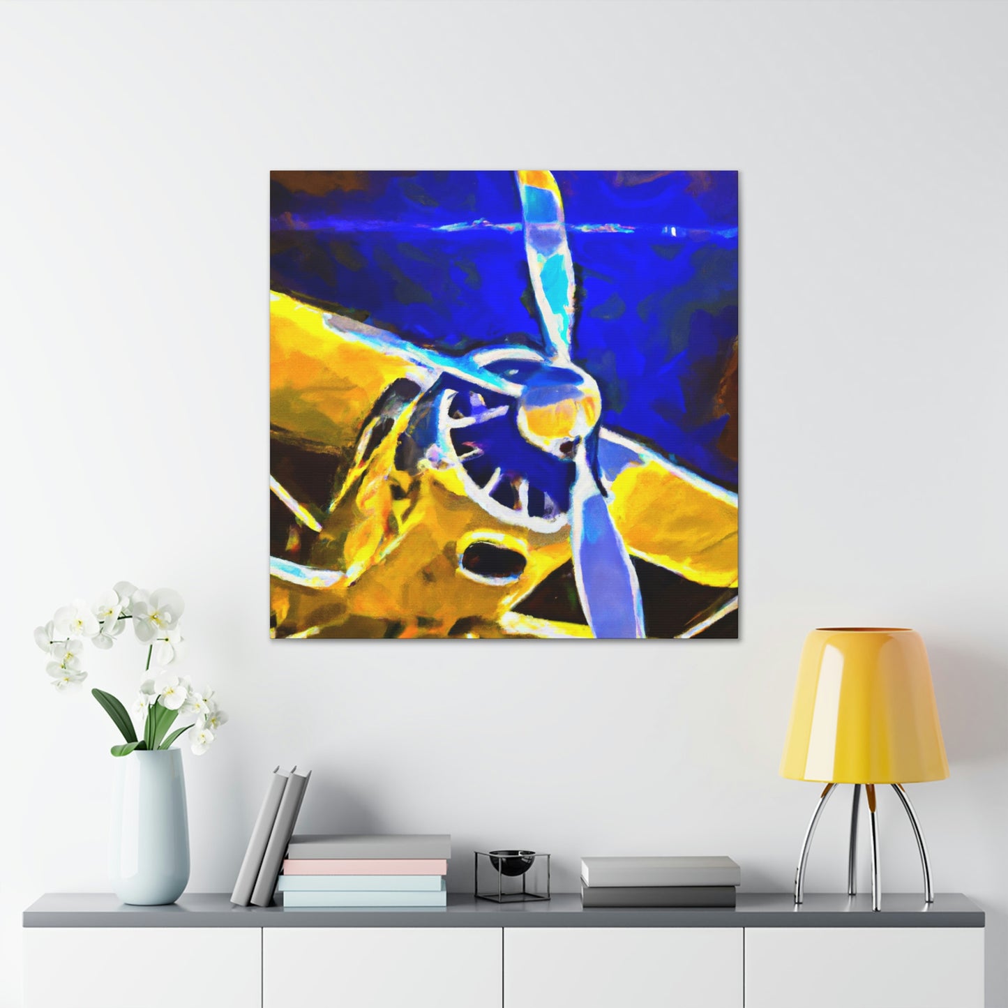 Vintage Airplane Reverie - Canvas