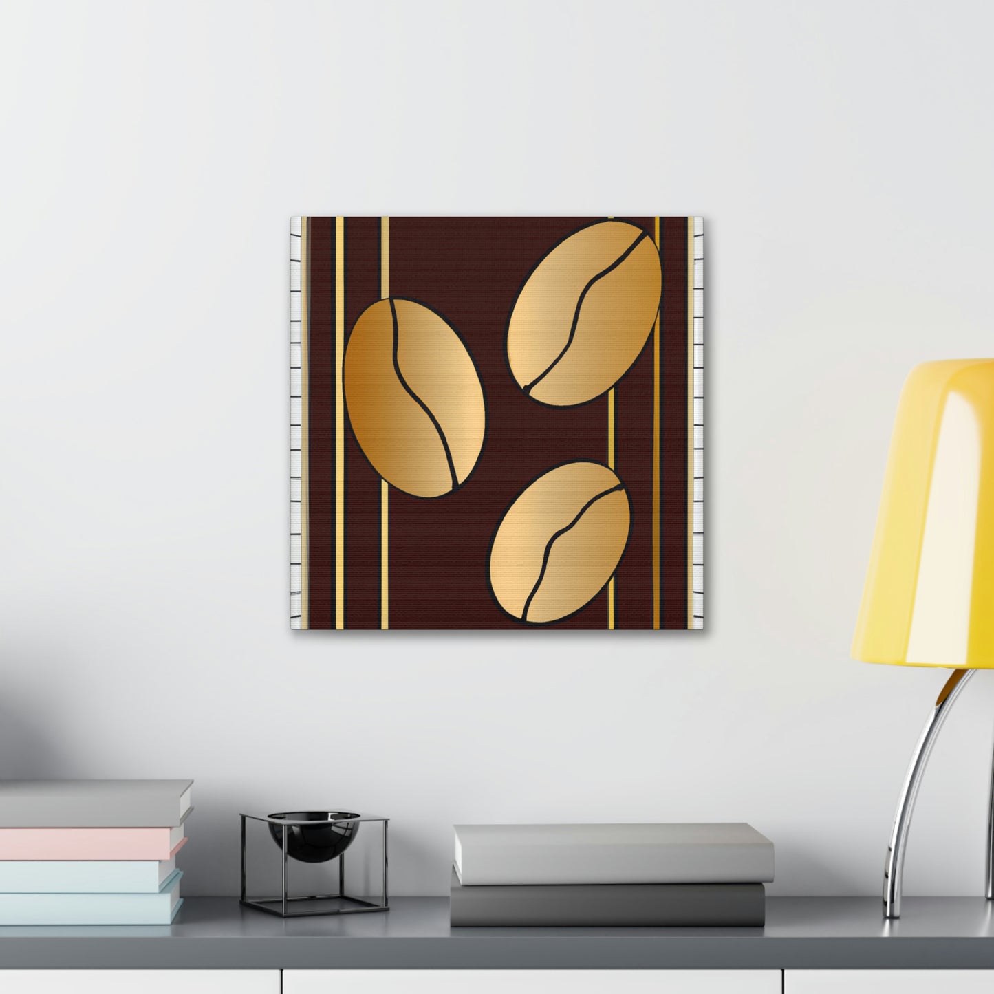 "Coffee Beans: Roasted Art" - Canvas