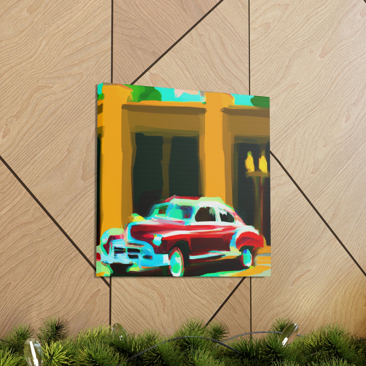 "Minimalist Classic Automobile" - Canvas