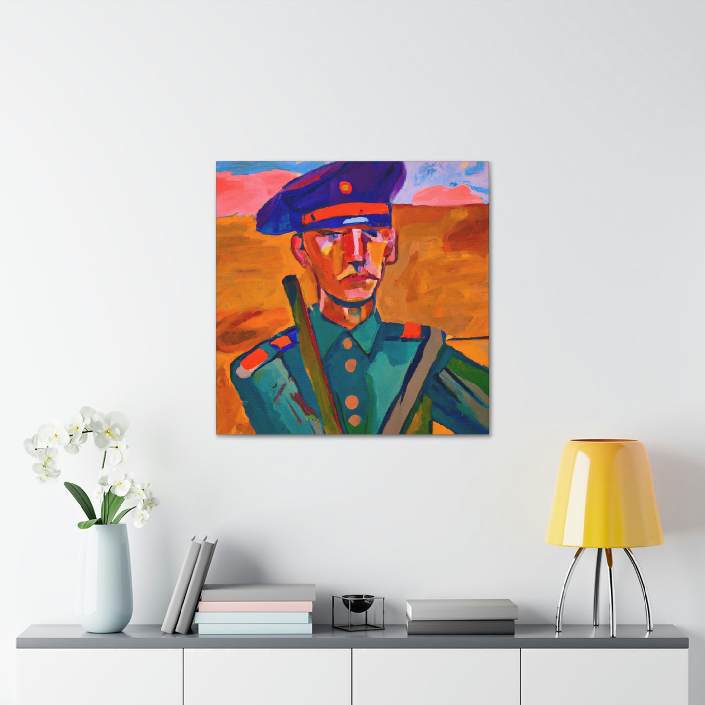 "Warrior with Fauvism" - Canvas