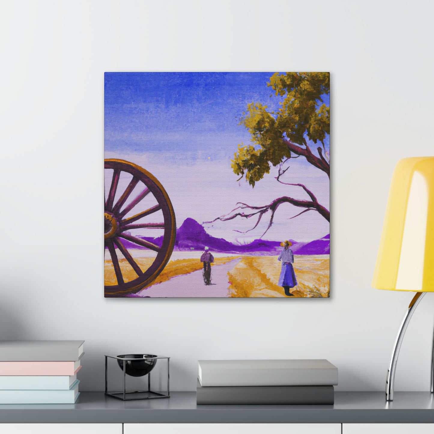 "Wagon Wheel Opulence" - Canvas