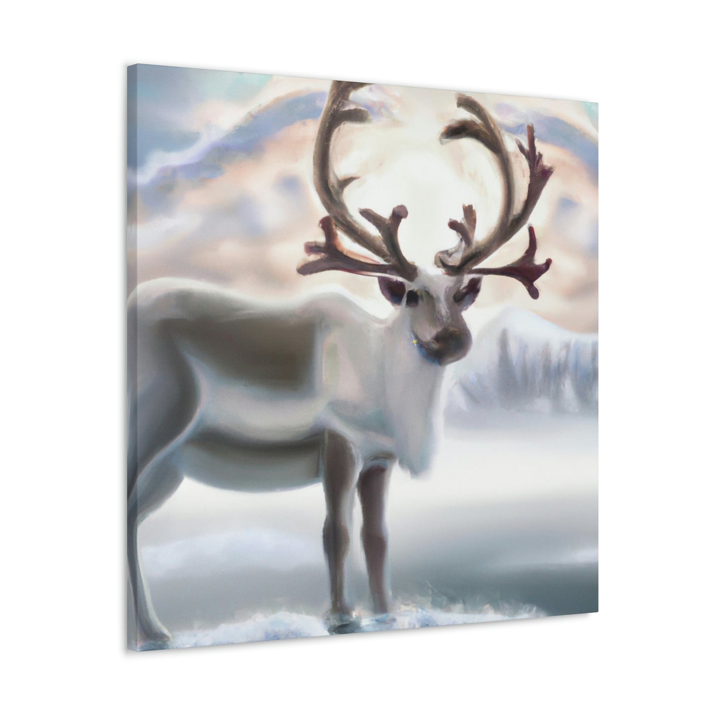 Reindeer in Moonlight - Canvas