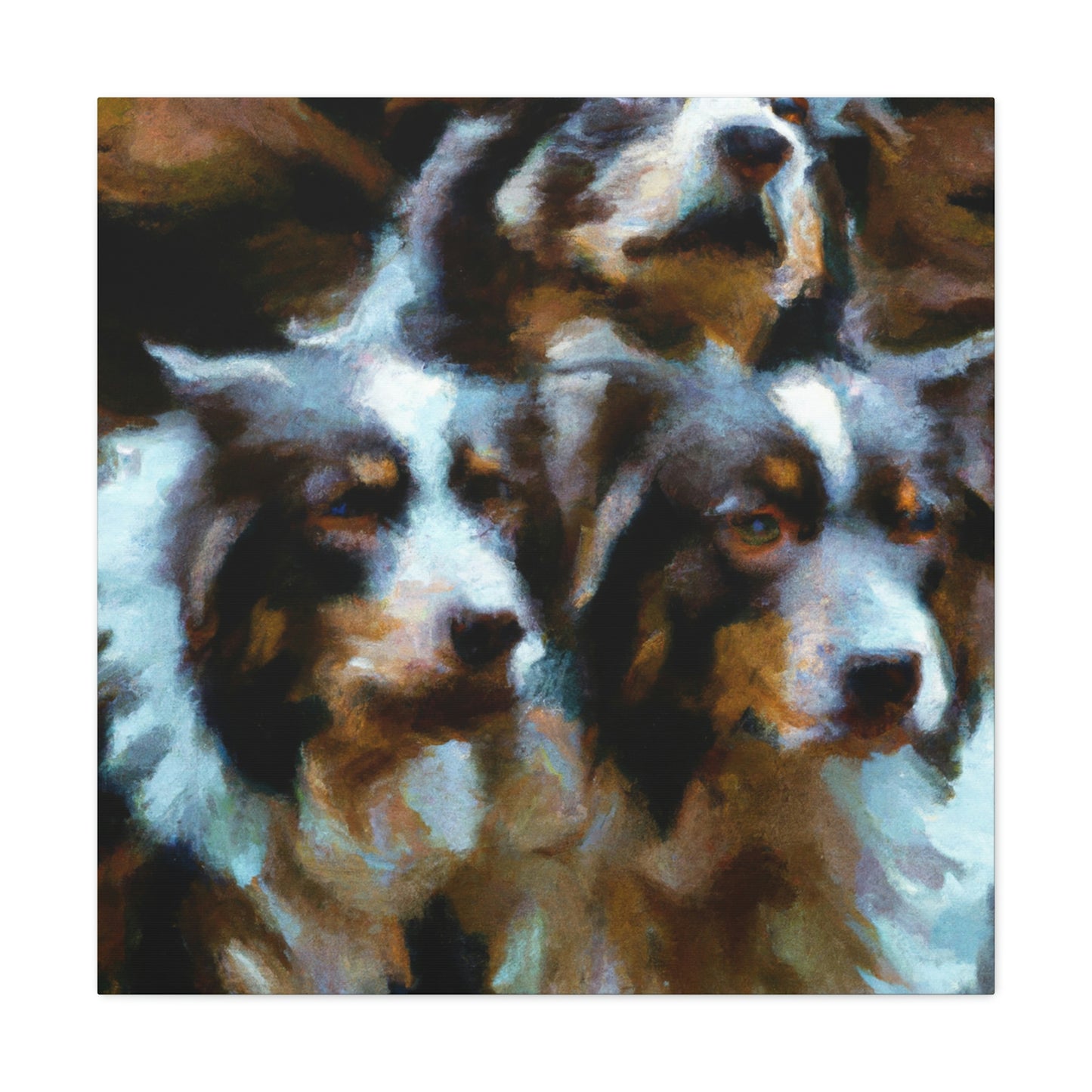 Australian Shepherd Solitude - Canvas