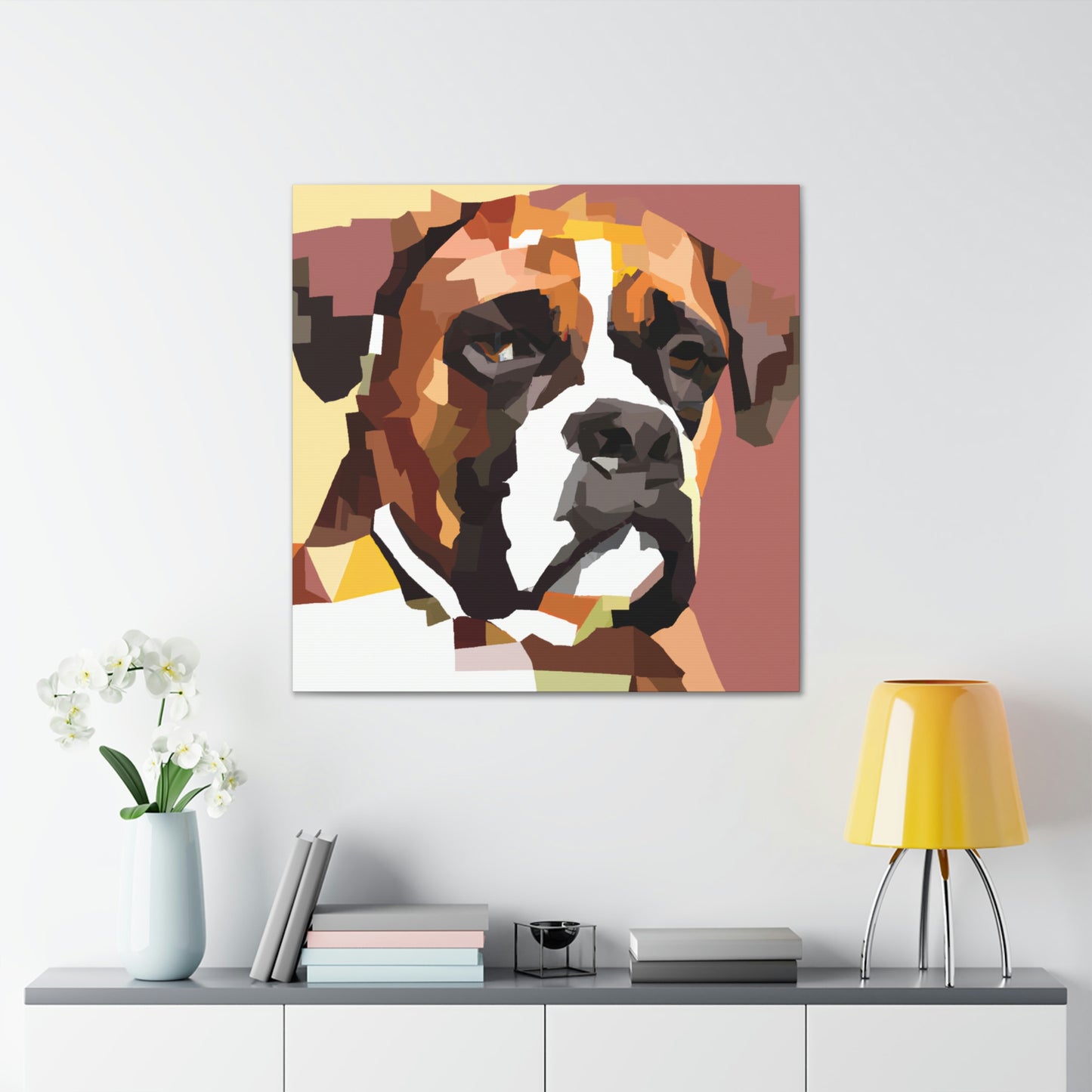 "Boxer In Monochrome" - Canvas