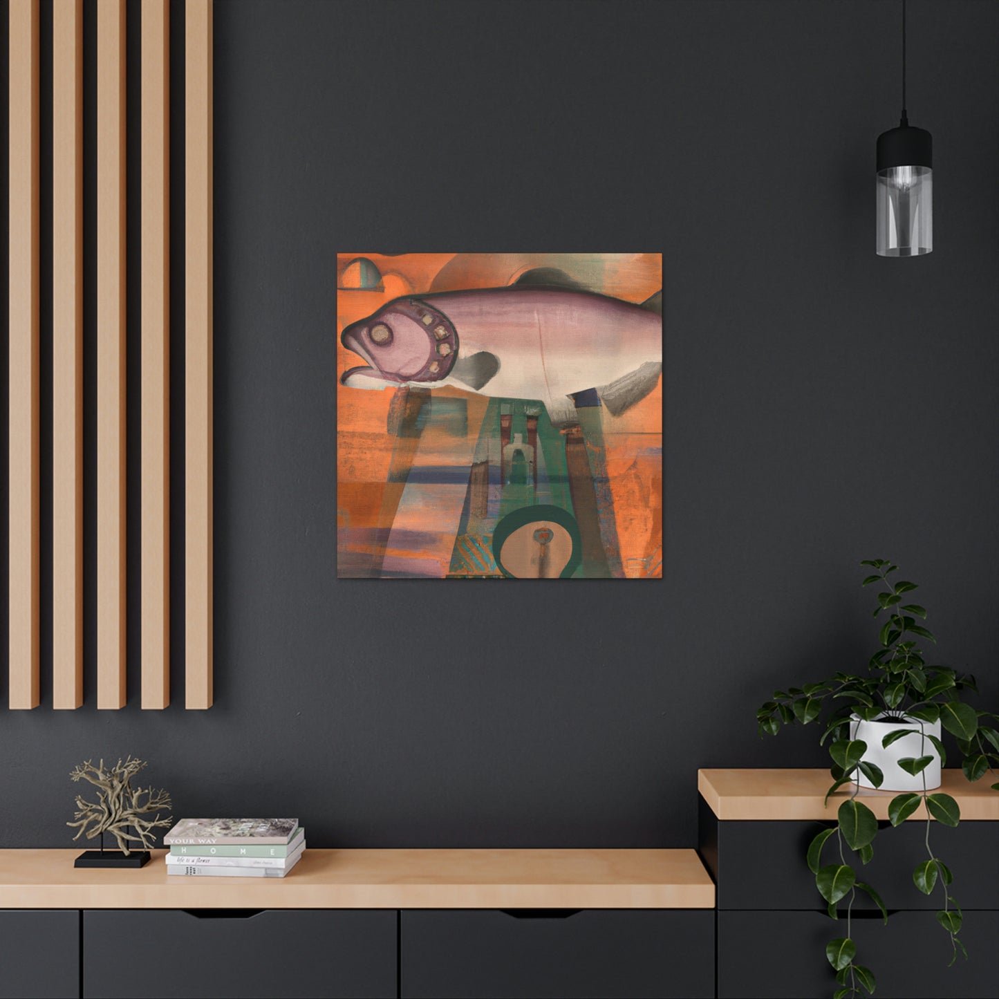 Salmon in a Dream - Canvas