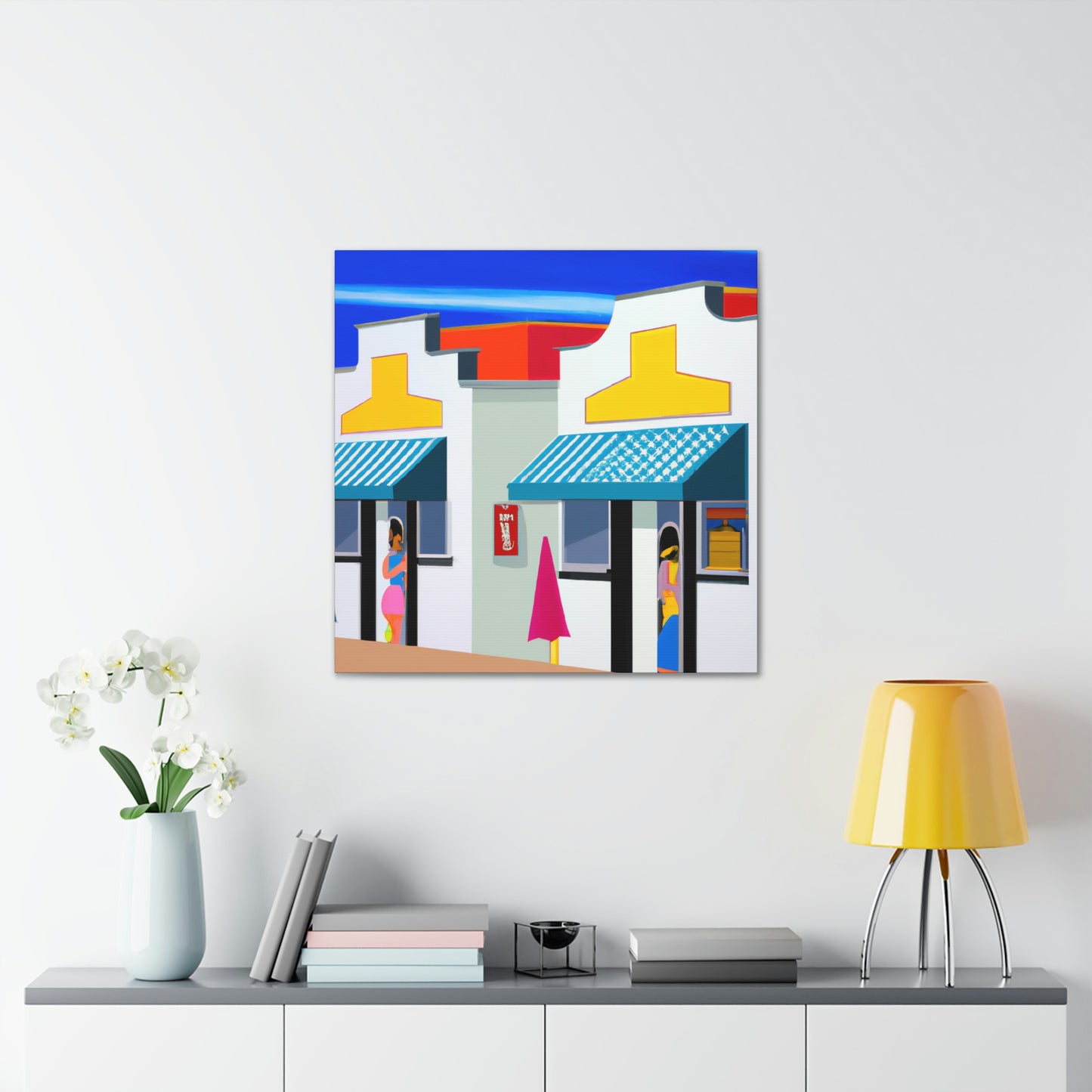 "Sparkling Beach Boutiques" - Canvas