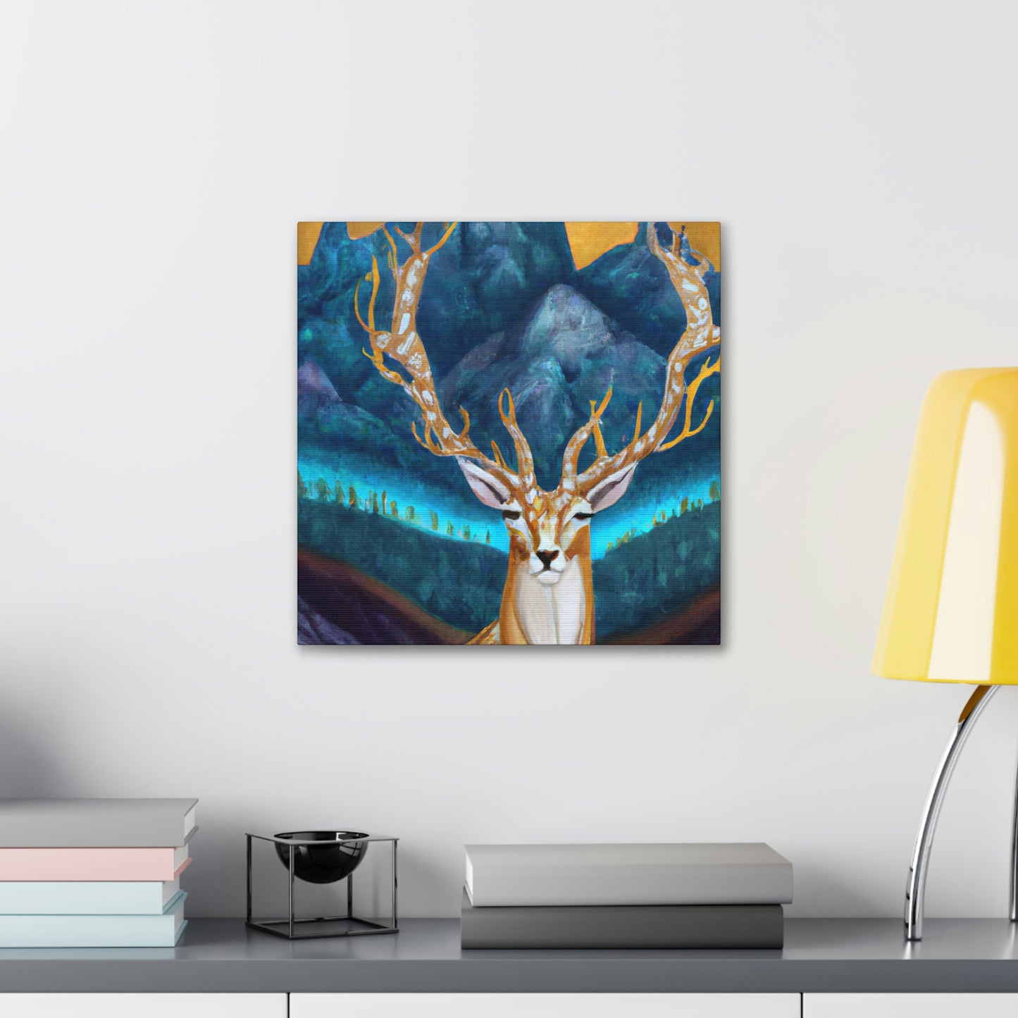 Deer in Deco Style - Canvas