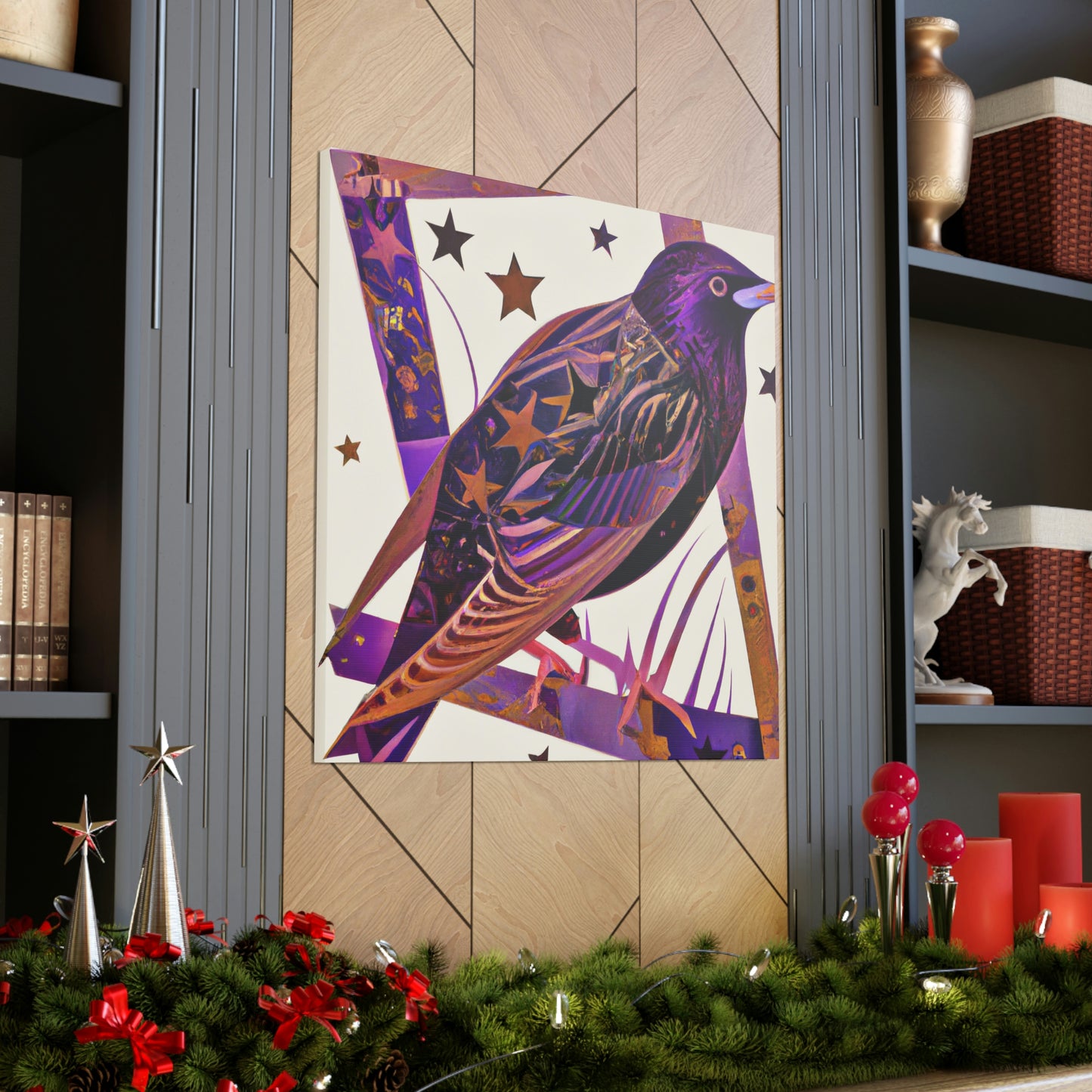 "Starling Art Deco Dream" - Canvas