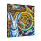 Rabbit in Neoclassicism - Canvas