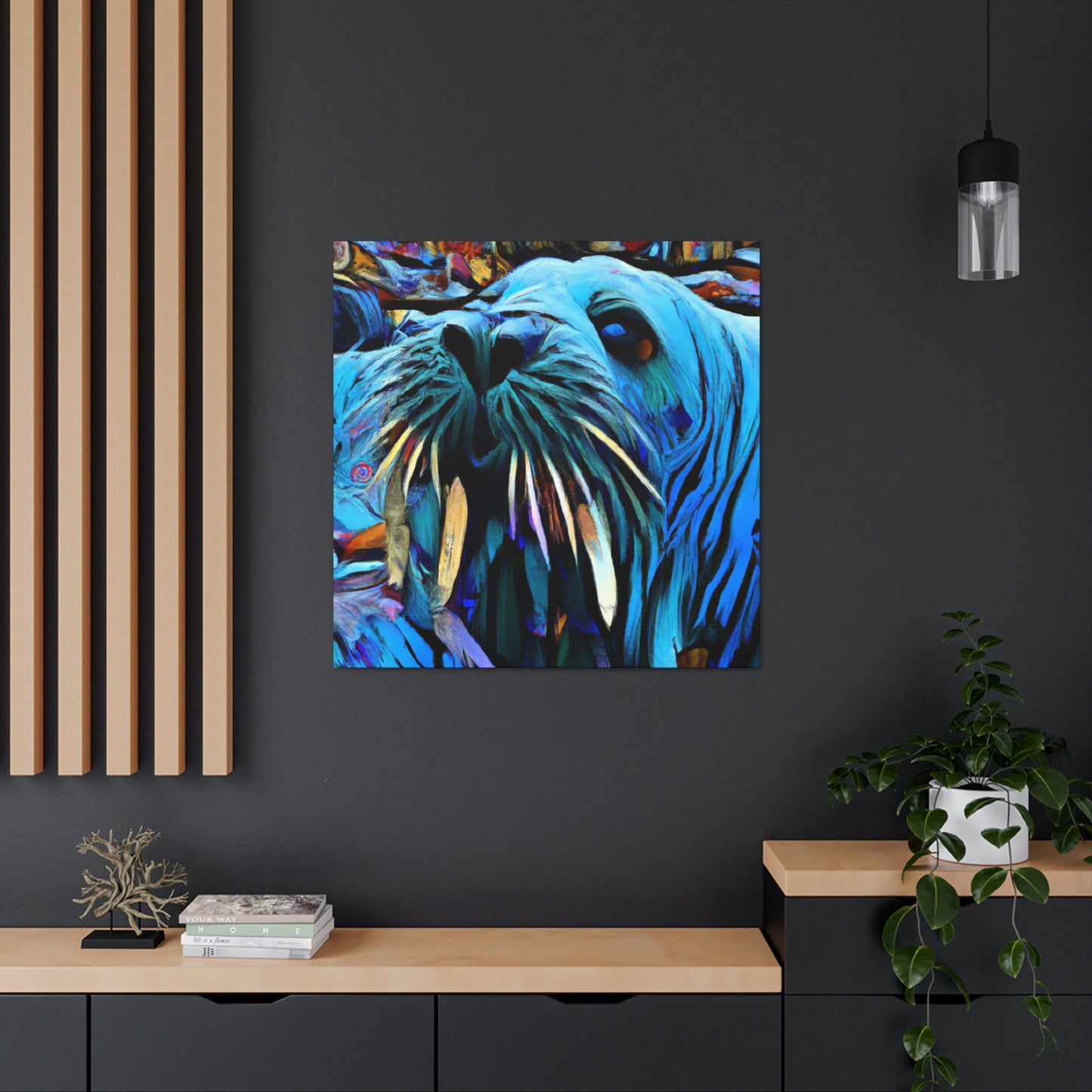 Walrus on a Wave - Canvas