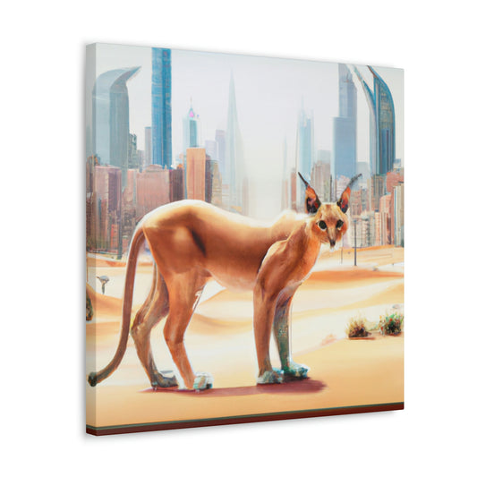 "Caracal in the City" - Canvas