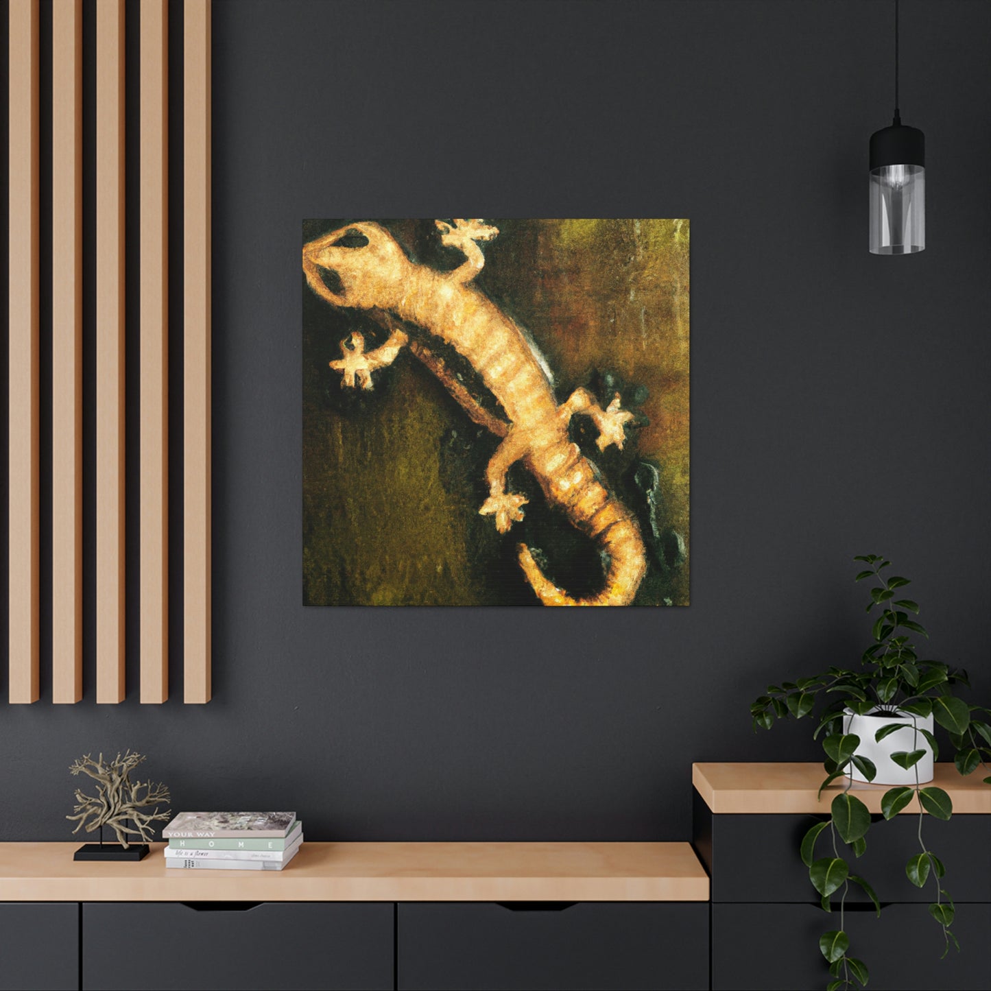 Lizard Simplicity Abounds - Canvas