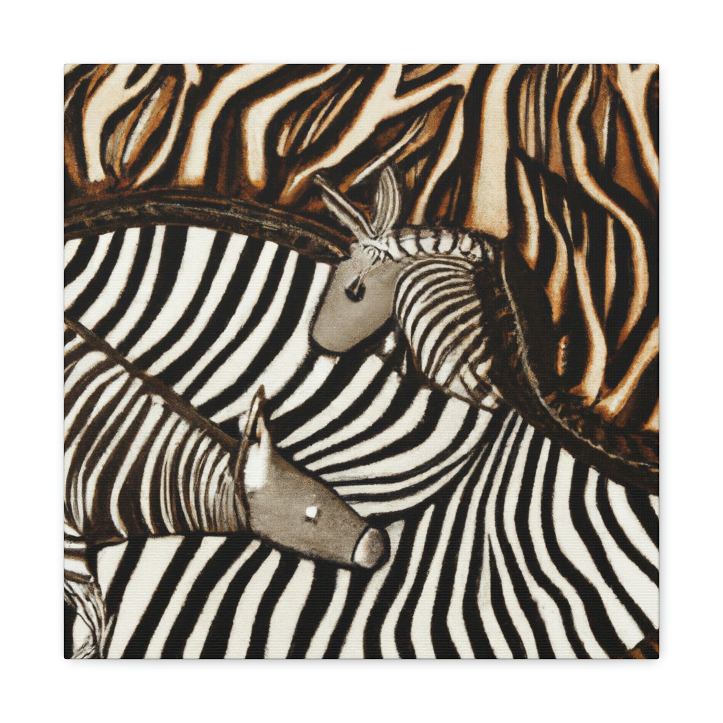 Zebra in Art Deco - Canvas