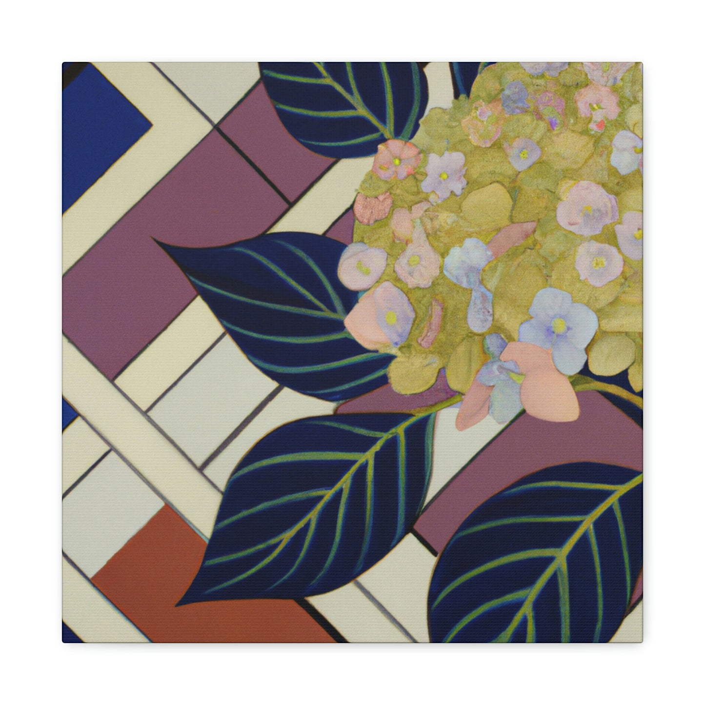 "Hydrangea Deco Dream" - Canvas