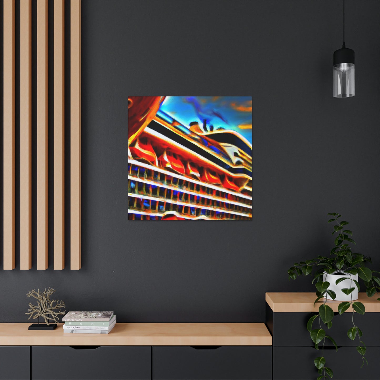 "Cruise Ship Haze Dream" - Canvas